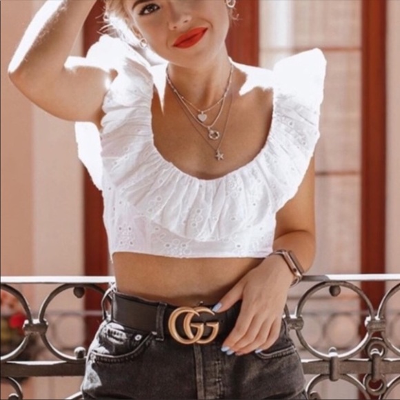 🛑❌SOLD❌🛑on ♏️Zara White Embroidered Top - Picture 3 of 13